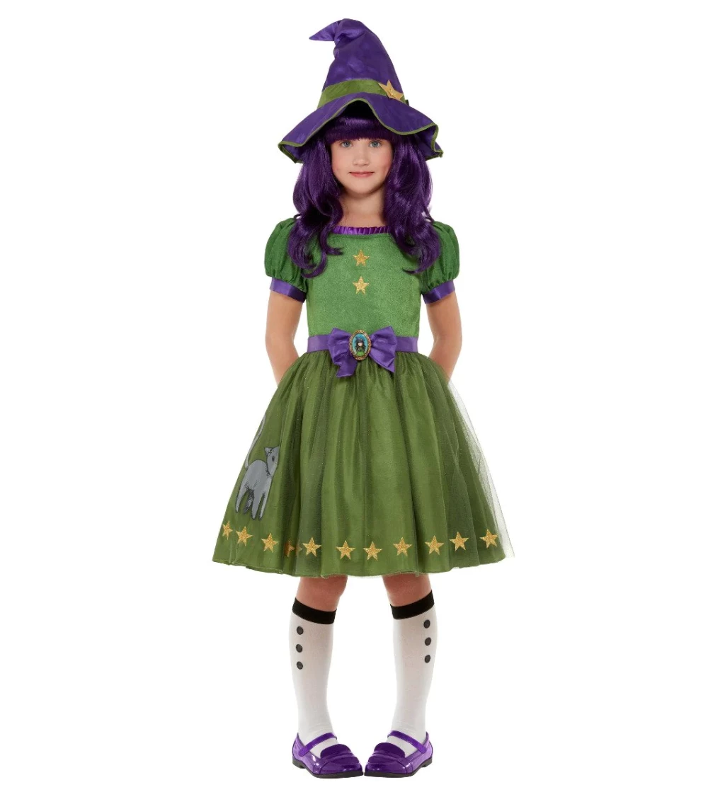 Krásná čarodějka - dívčí kostým