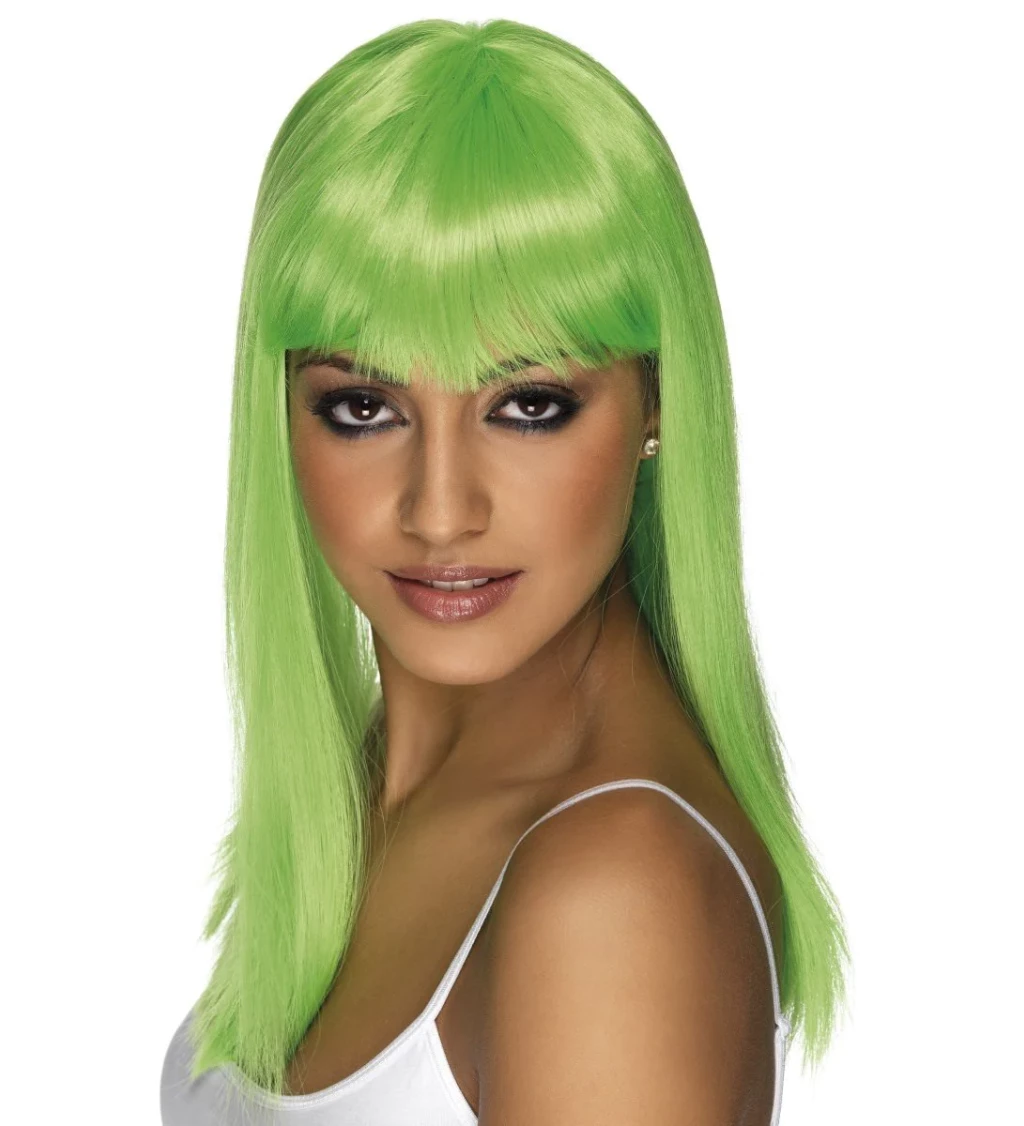 Paruka Glamourama - zelená