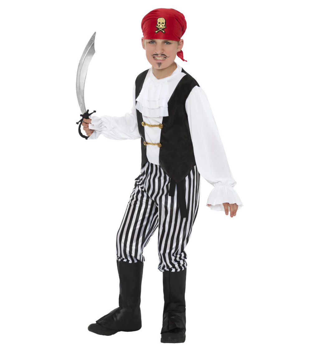 Dětský kostým "Pirát - deluxe"