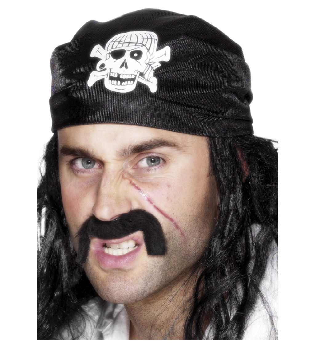 Pirátský šátek - lebka
