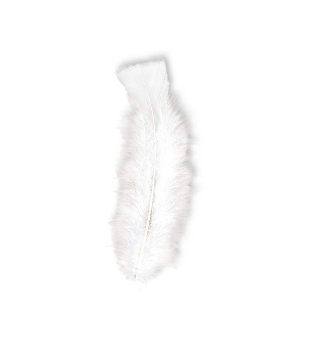 Peříčka 50 ks - bílé