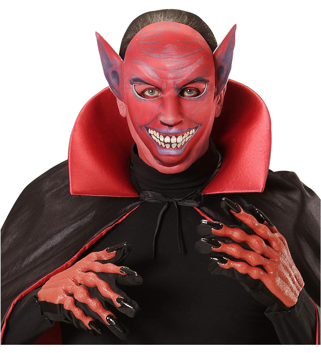 Maska usmívající čert