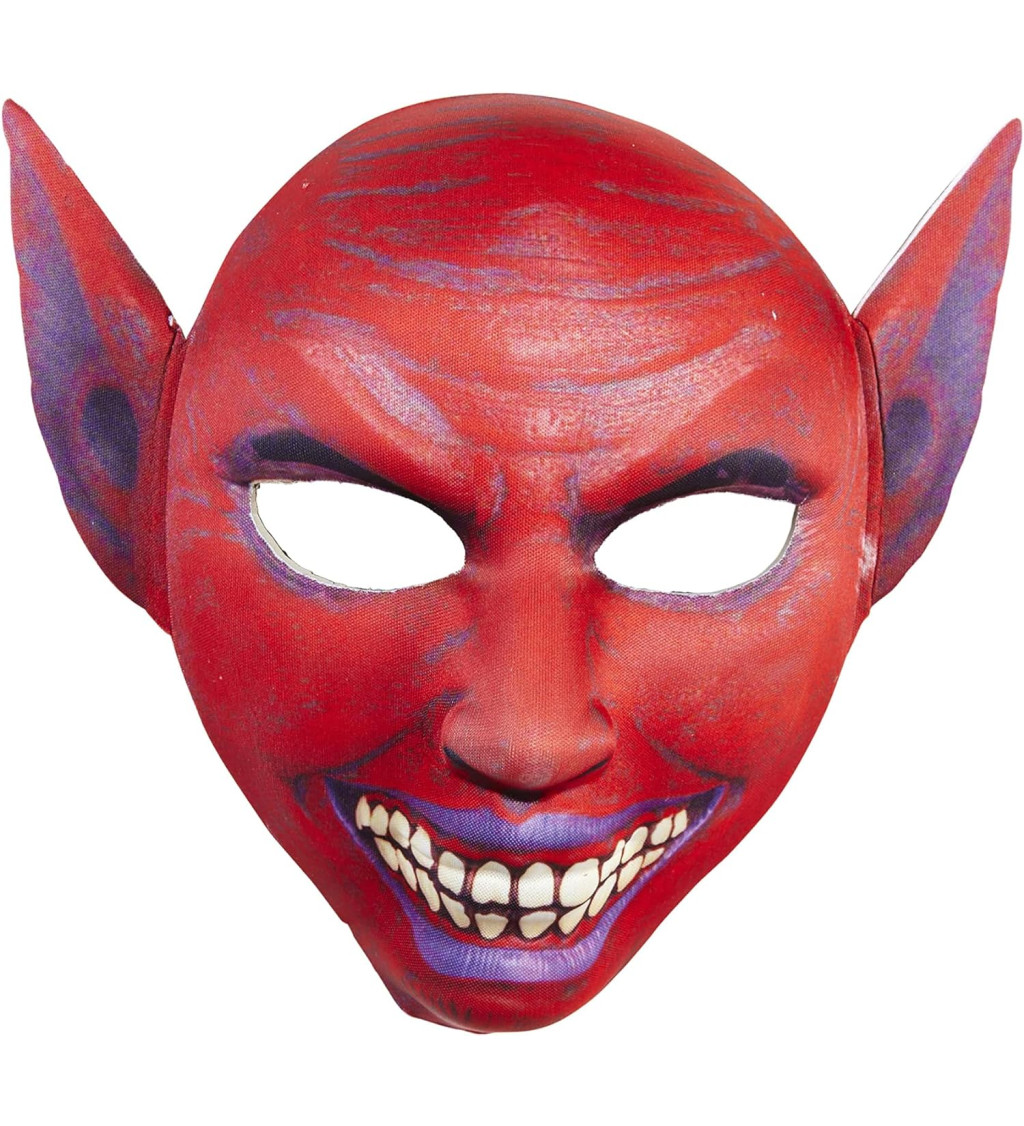 Maska usmívající čert