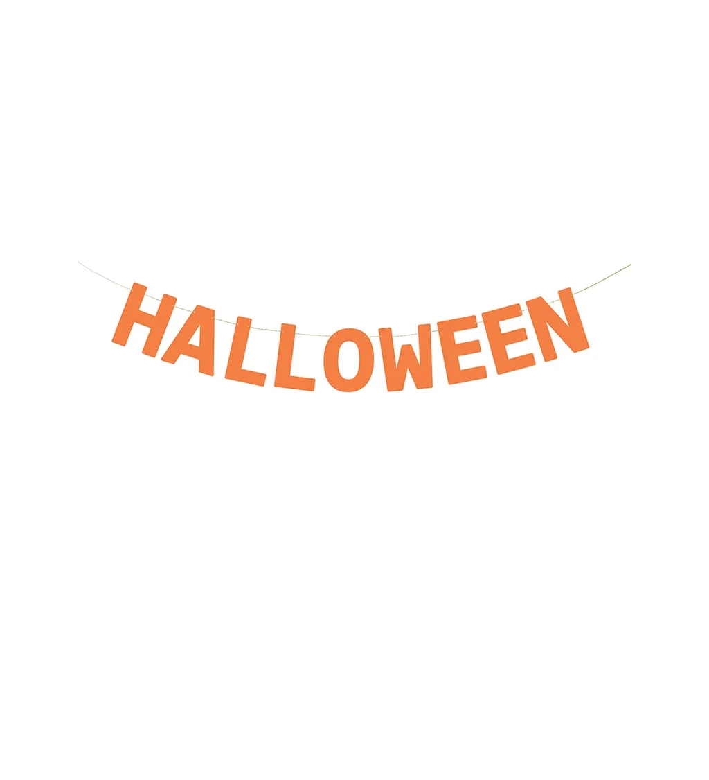 Oranžový banner - Halloween