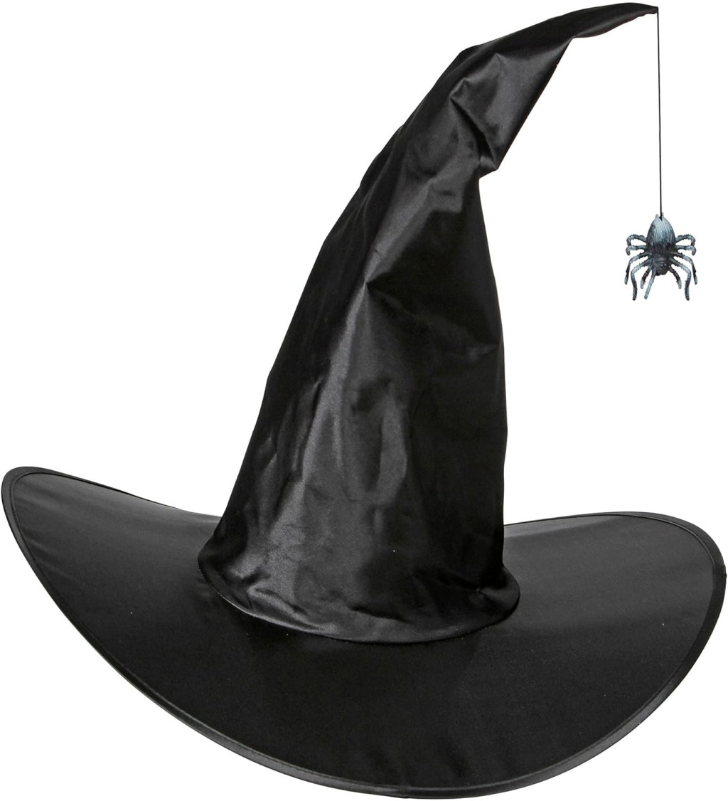 Saténový čarodějnický klobouk