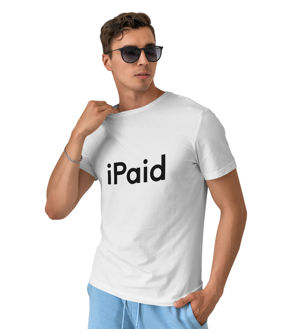 Pánské bílé triko - Ipaid
