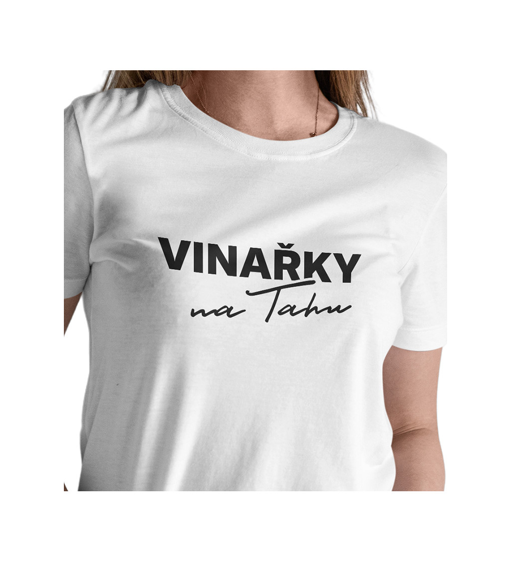 Dámské bílé triko - Vinařky na tahu