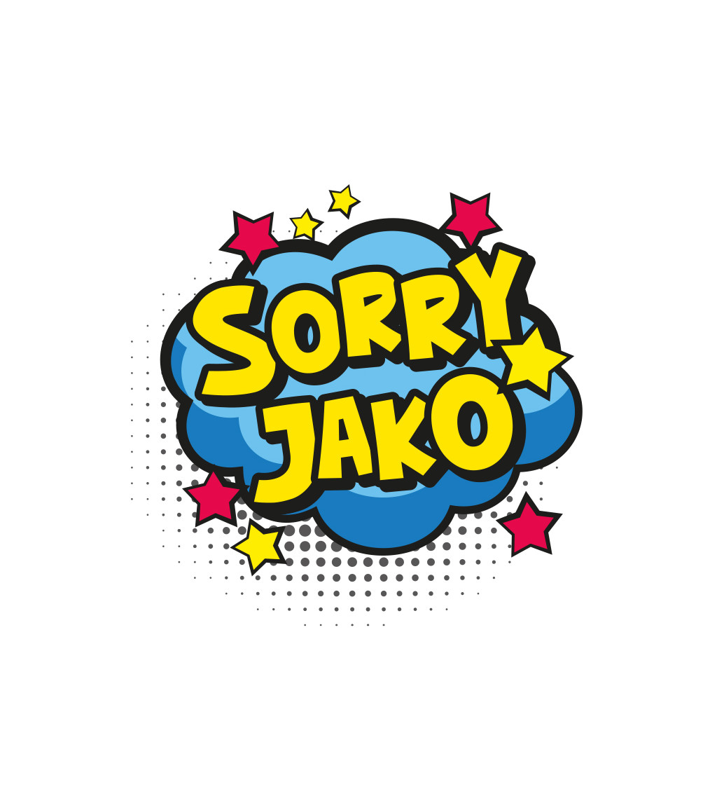 Pánské bílé triko - Sorry jako