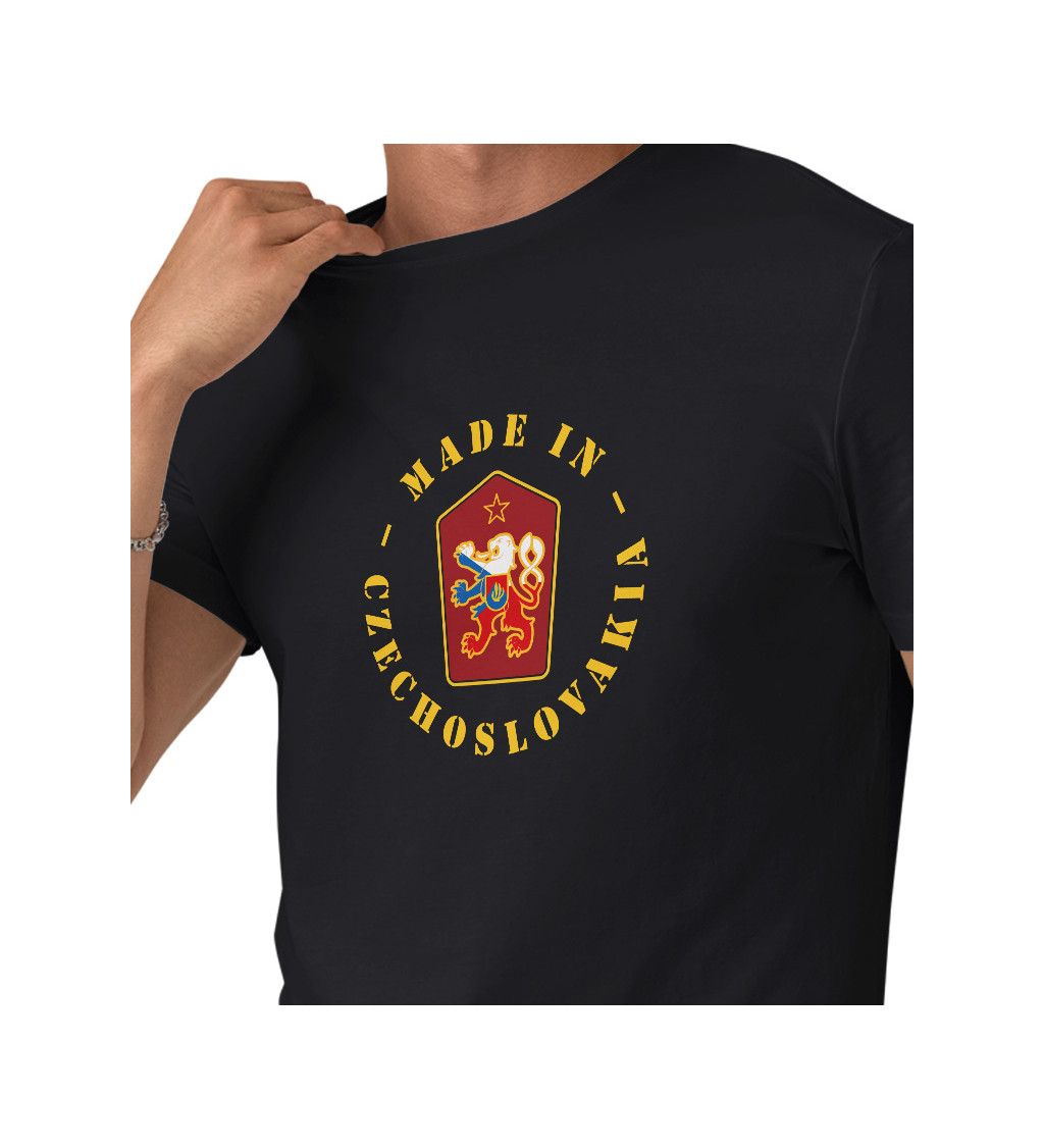 Pánské černé triko -  Made in Czechoslovakia