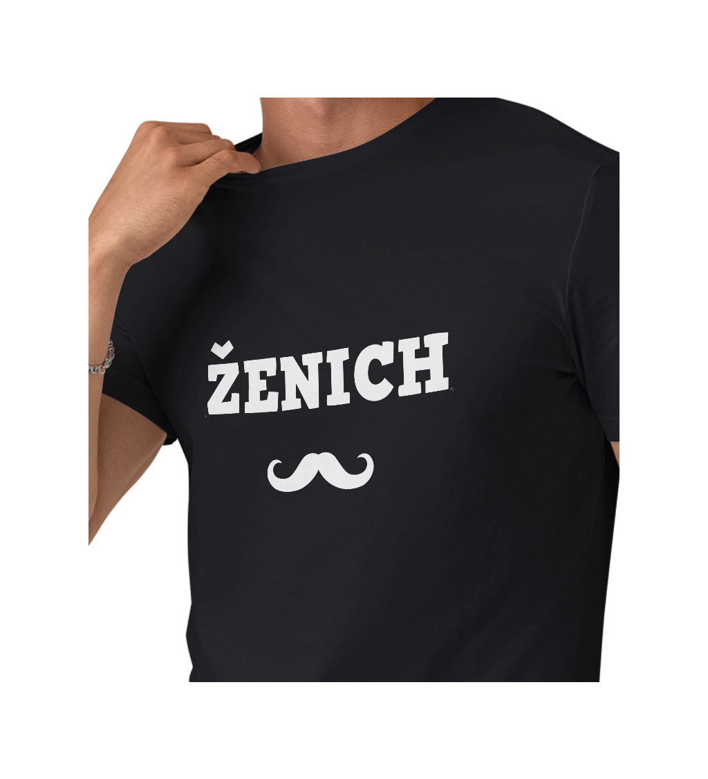 Pánské černé tričko - Ženich