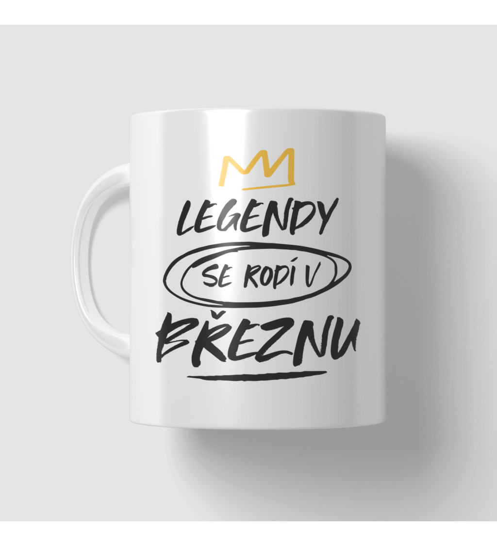 Narozeninový hrneček Legendy se rodí v březnu