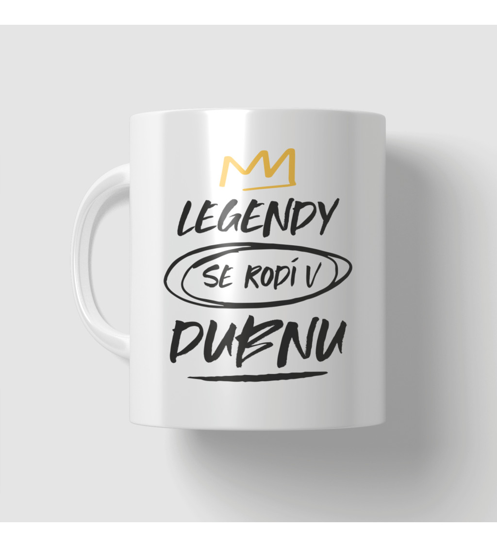 Narozeninový hrneček Legendy se rodí v dubnu