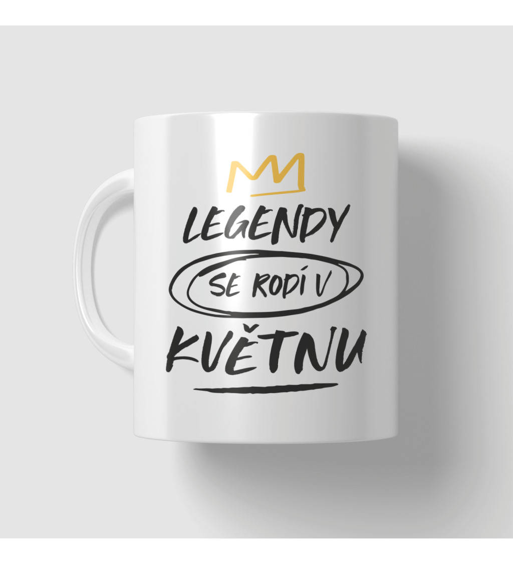 Narozeninový hrneček Legendy se rodí v květnu