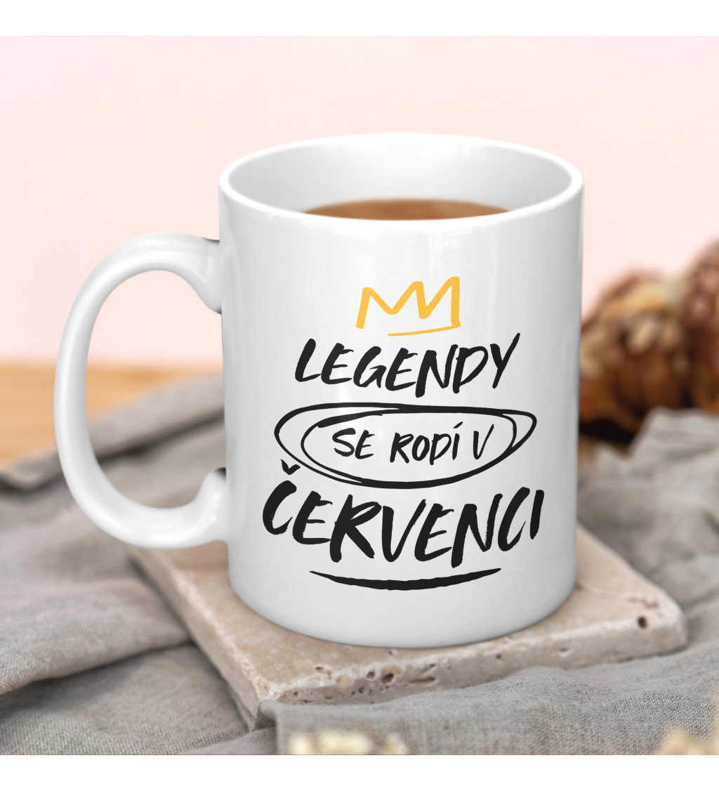 Narozeninový hrneček Legendy se rodí v červenci