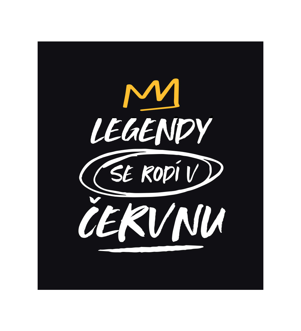 Pánské triko černé - Legendy se rodí v červnu