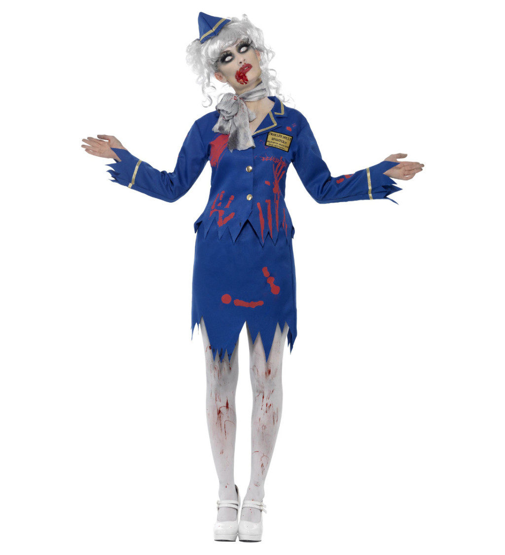 Zombie letuška - dámský kostým