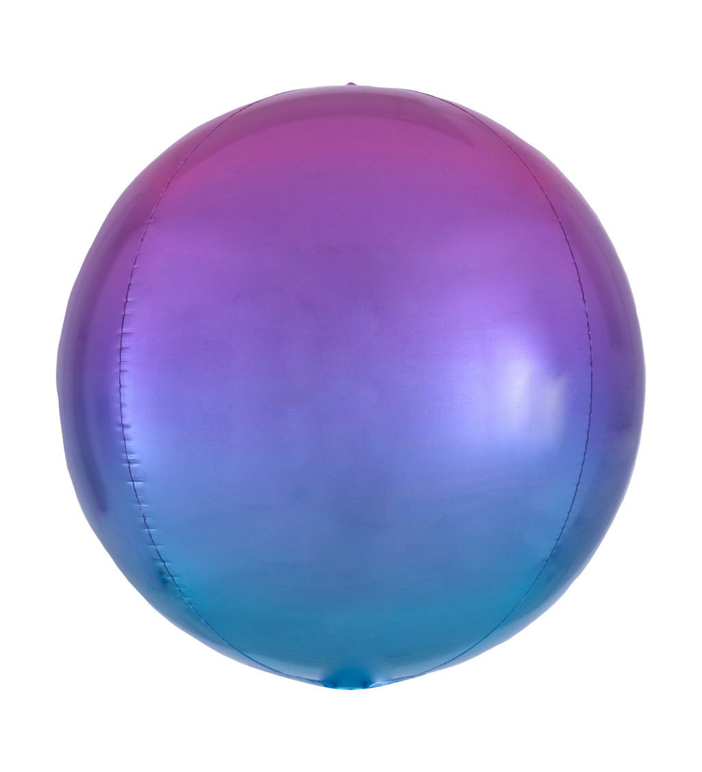 Ombré balónek fialový