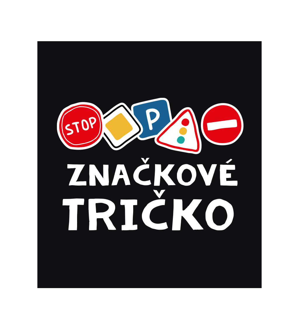 Pánské tričko černé s nápisem - Značkové tričko