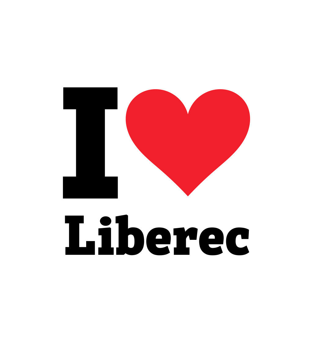 Pánské triko bílé I love Liberec S