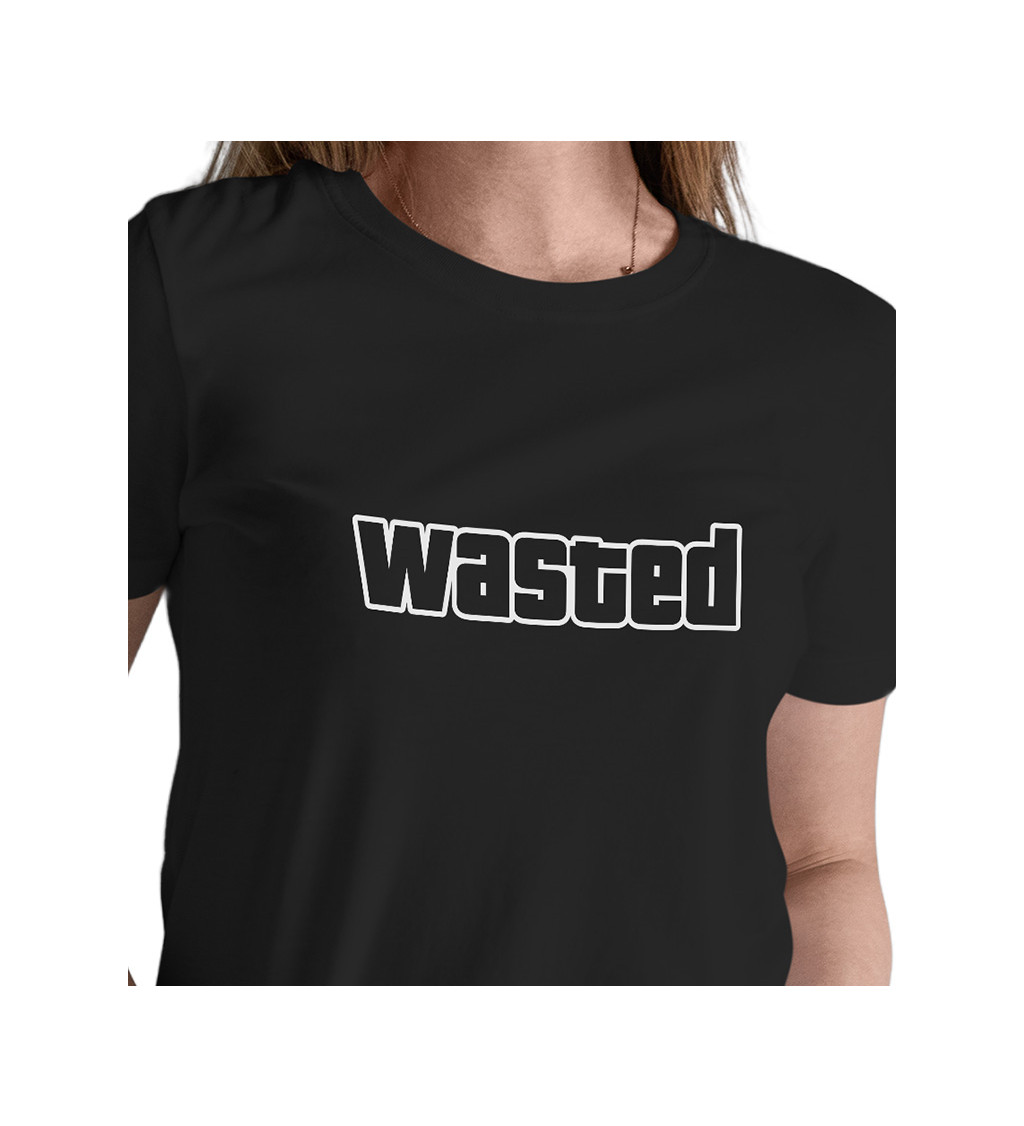 Dámské triko černé - Wasted