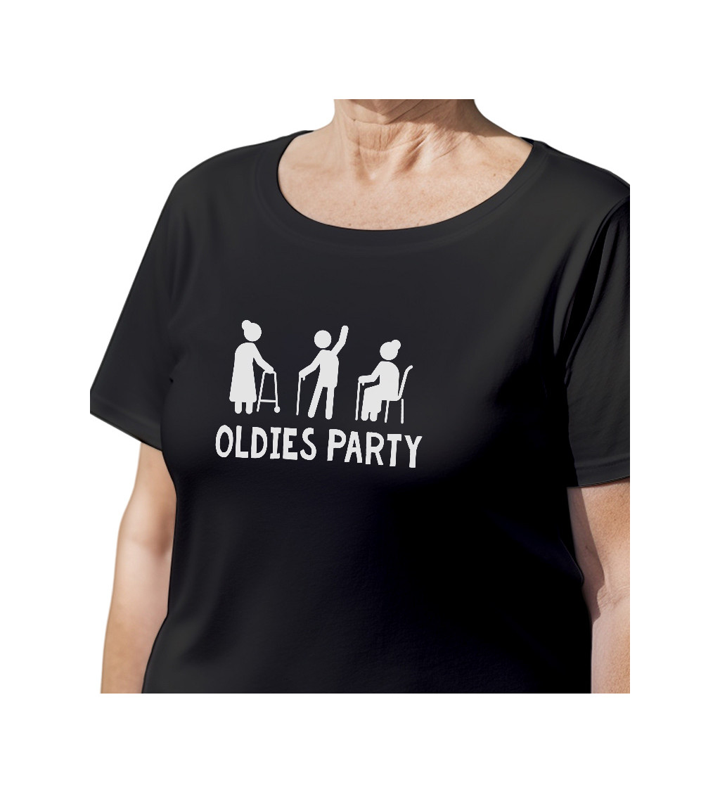 Dámské triko černé - Oldies party