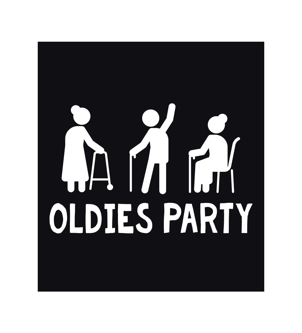 Pánské triko černé - Oldies party