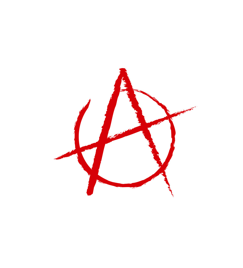 Pánské triko bílé -Anarchy
