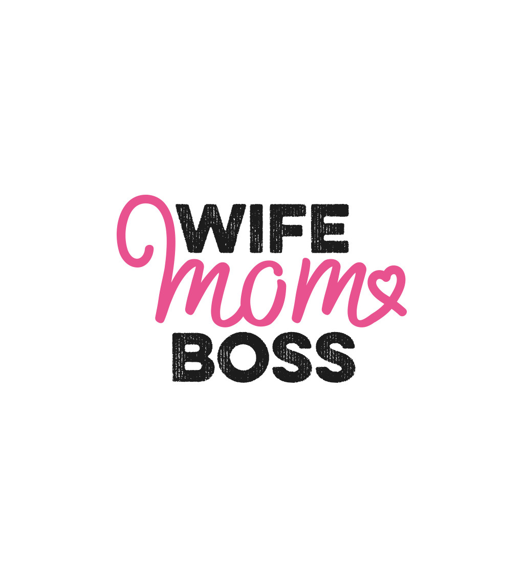 Zástěra bílá - Wife mom boss