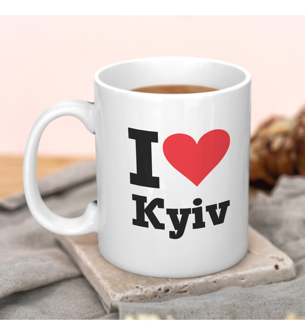 Hrnek s nápisem - I love Kyiv