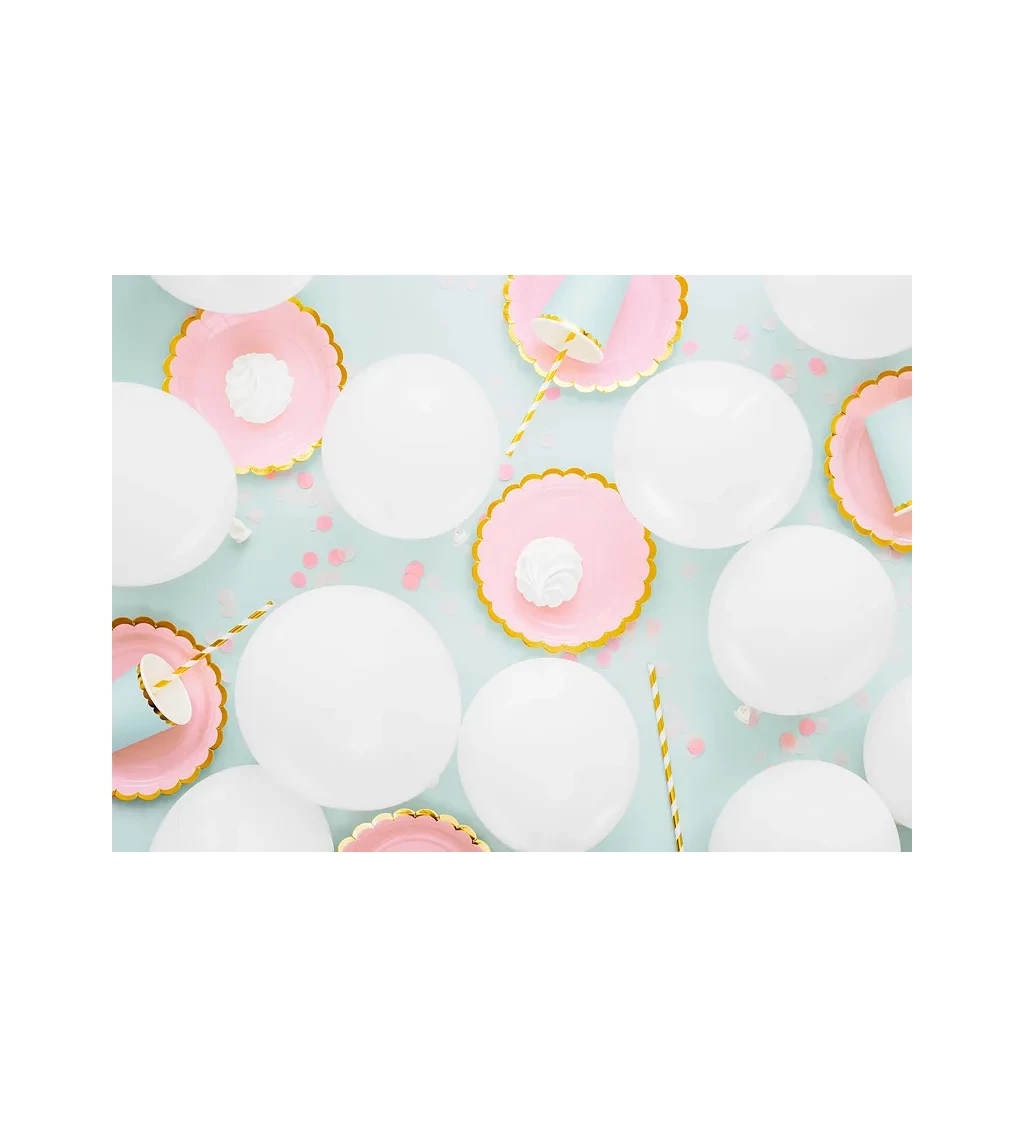 Latexové balónky bílé pastelové