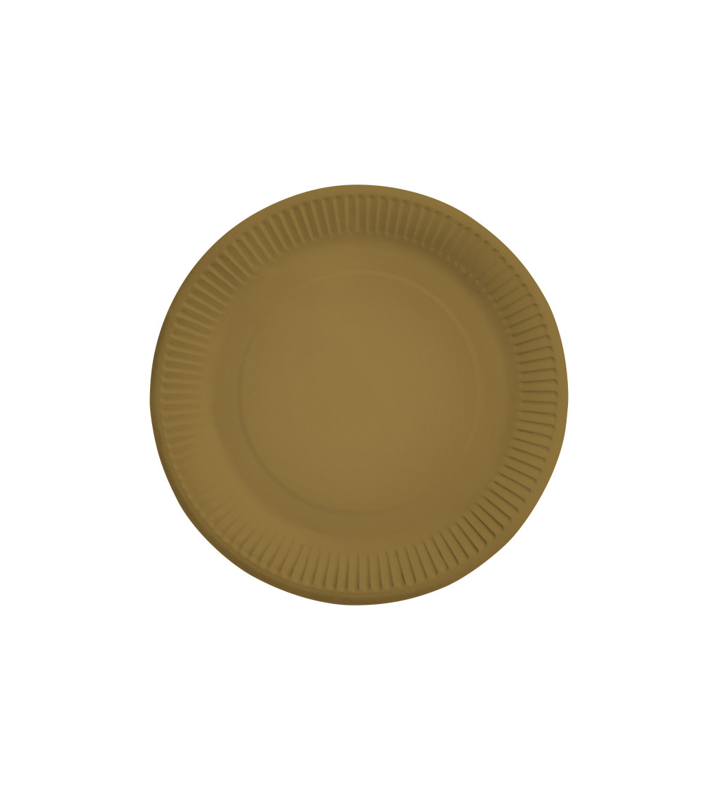 Zlaté papírové talíře