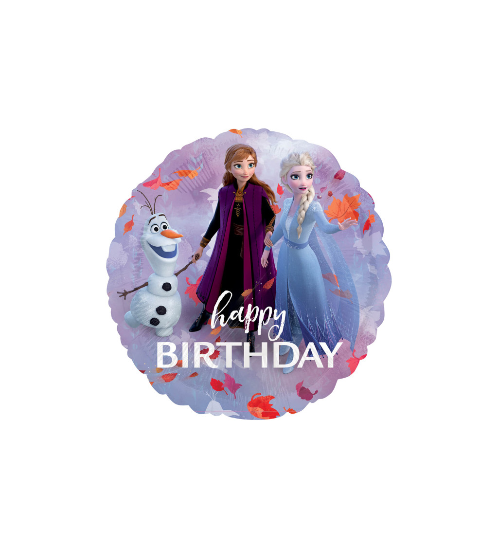 Frozen balónek - Happy Birthday