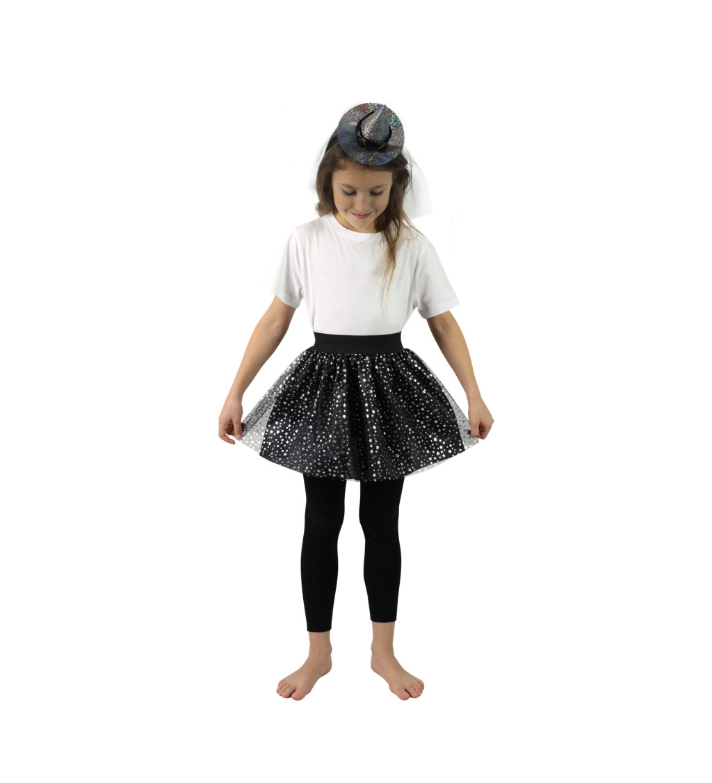 Dětský čarodějnický set - tutu sukně a čelenka