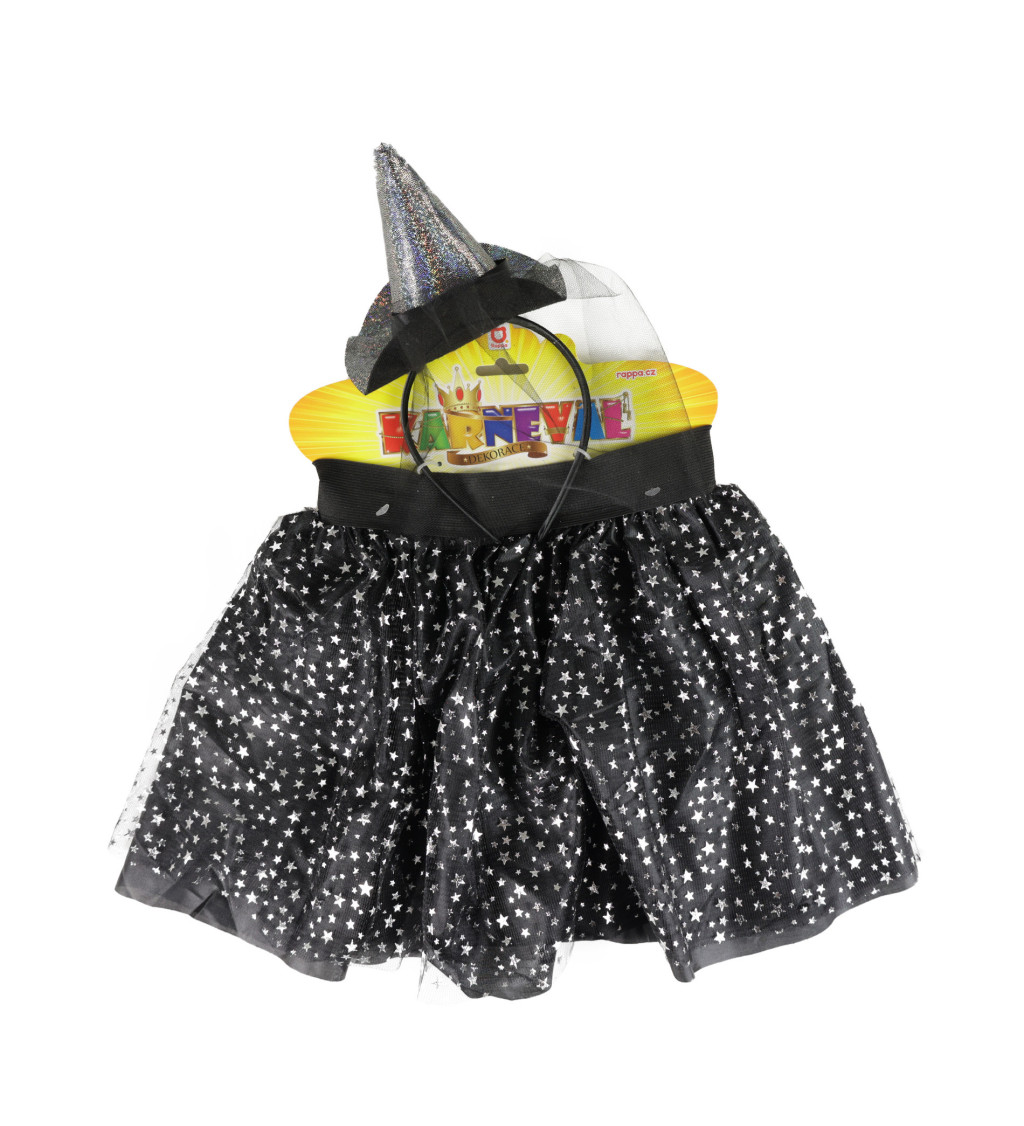 Dětský čarodějnický set - tutu sukně a čelenka