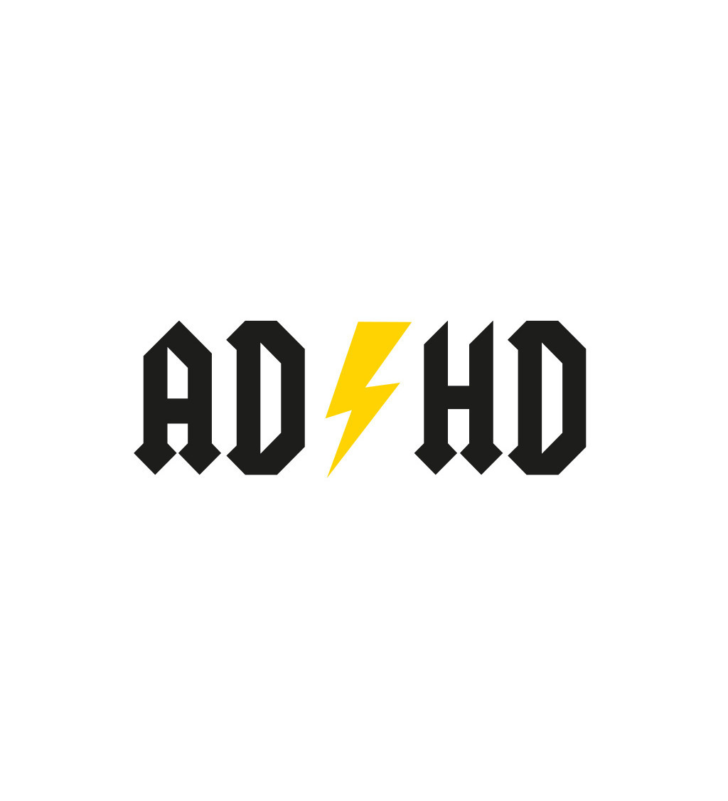 Nažehlovací nápis ADHD