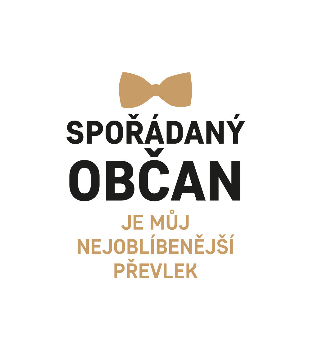 Nažehlovací nápis Spořádaný občan