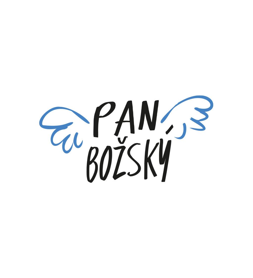 Nažehlovací nápis Pan božský, křídla