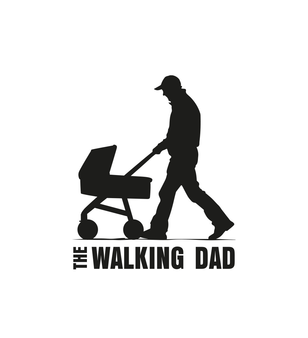 Pánské tričko bílé The walking dad S