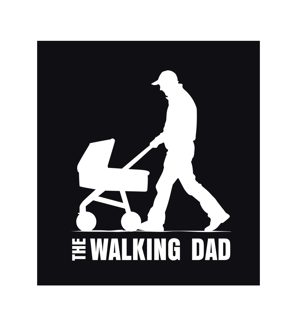 Pánské tričko černé The walking dad S