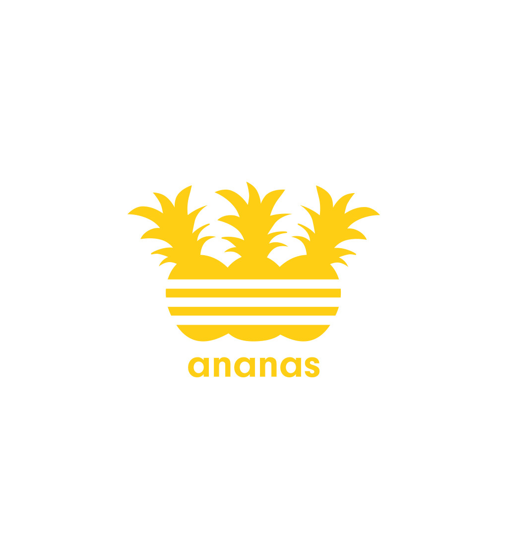 Pánské tričko bílé Ananas S