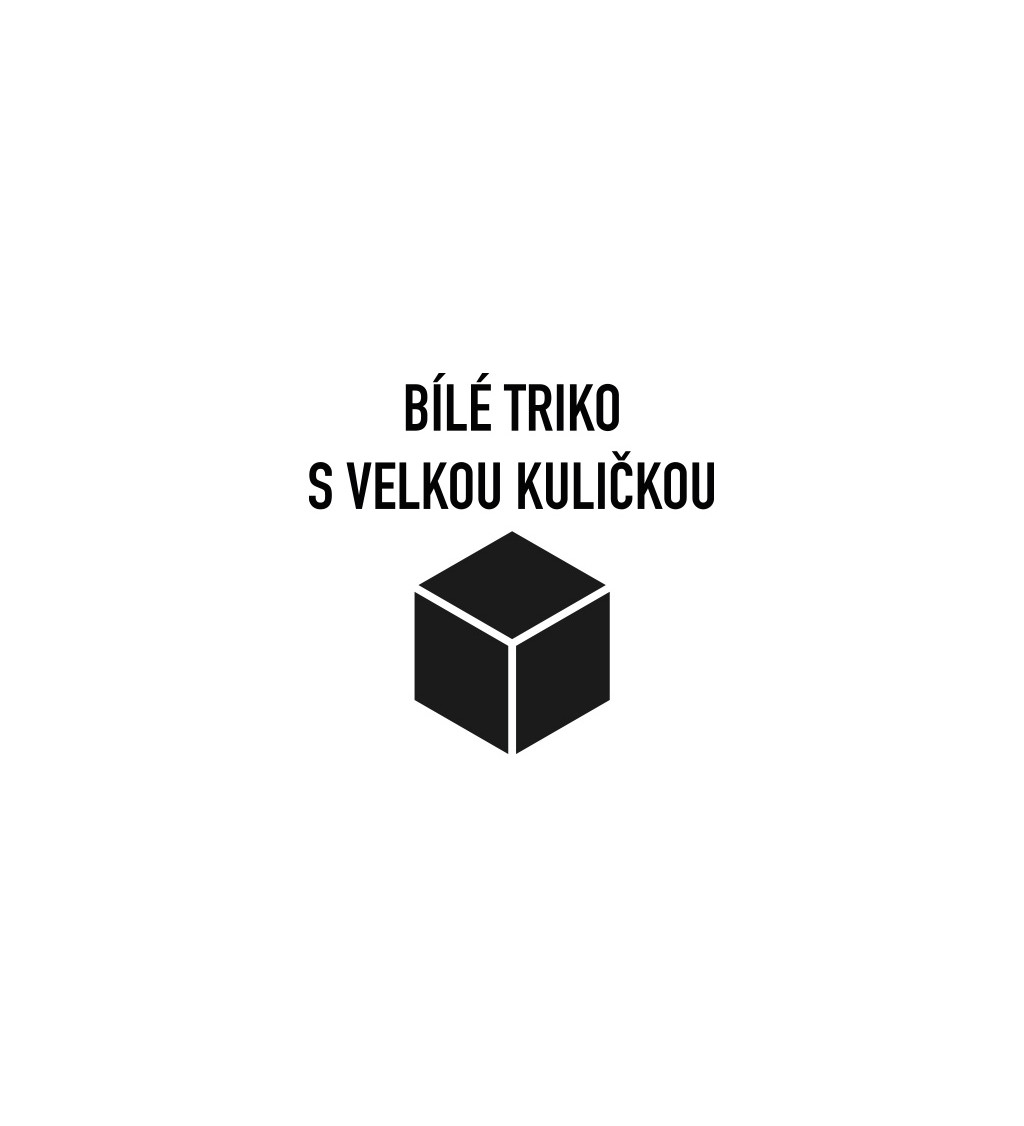 Dámské tričko bílé Bílé triko s velkou kuličkouXS