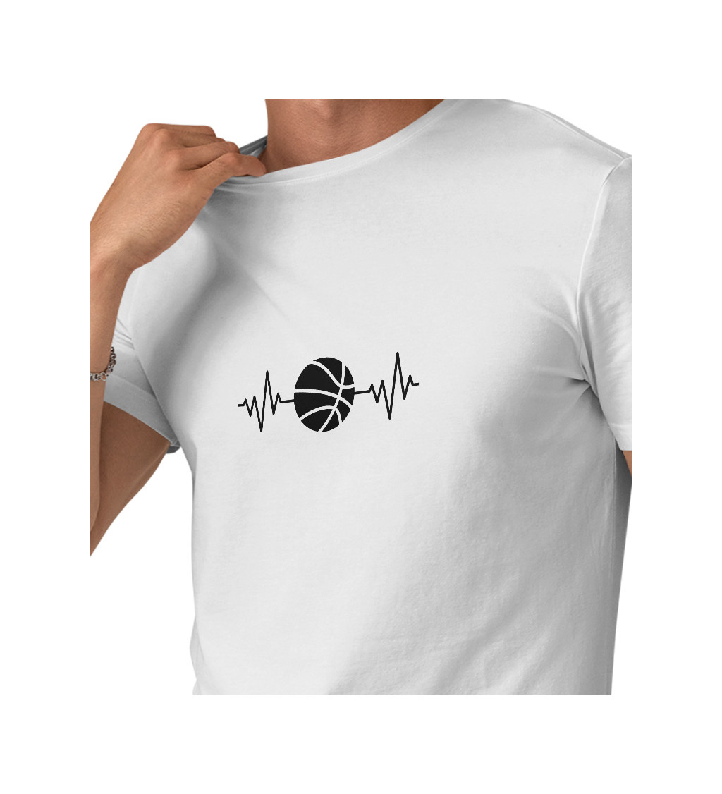 Pánské tričko bílé Tep basketbal S
