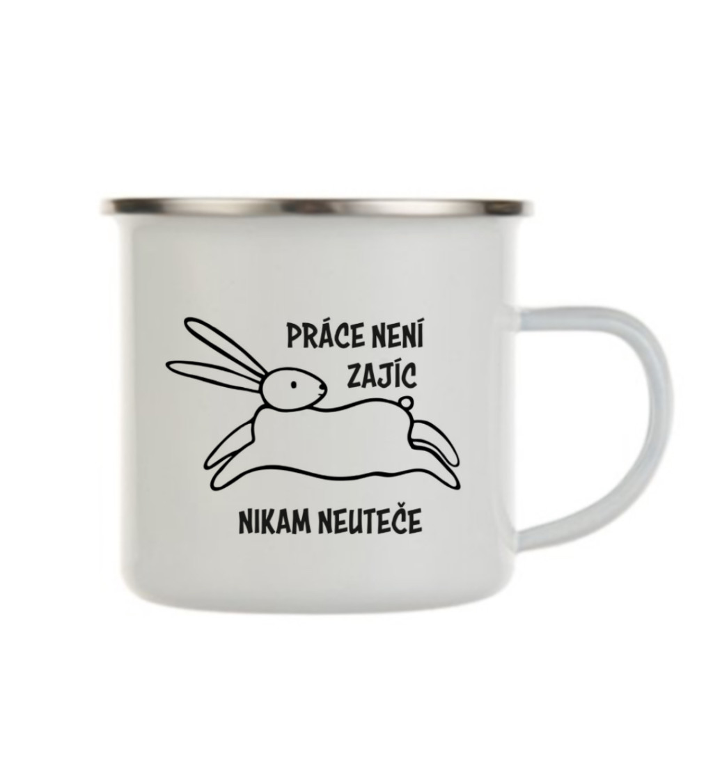 Plecháček bílý Práce není zajíc, nikam neuteče