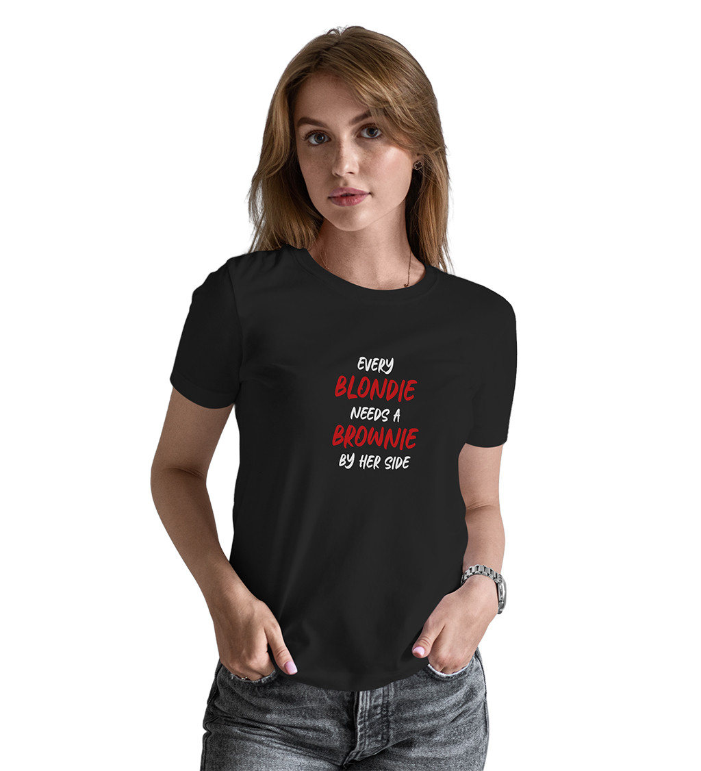 Dámské tričko černé Every blondie XS