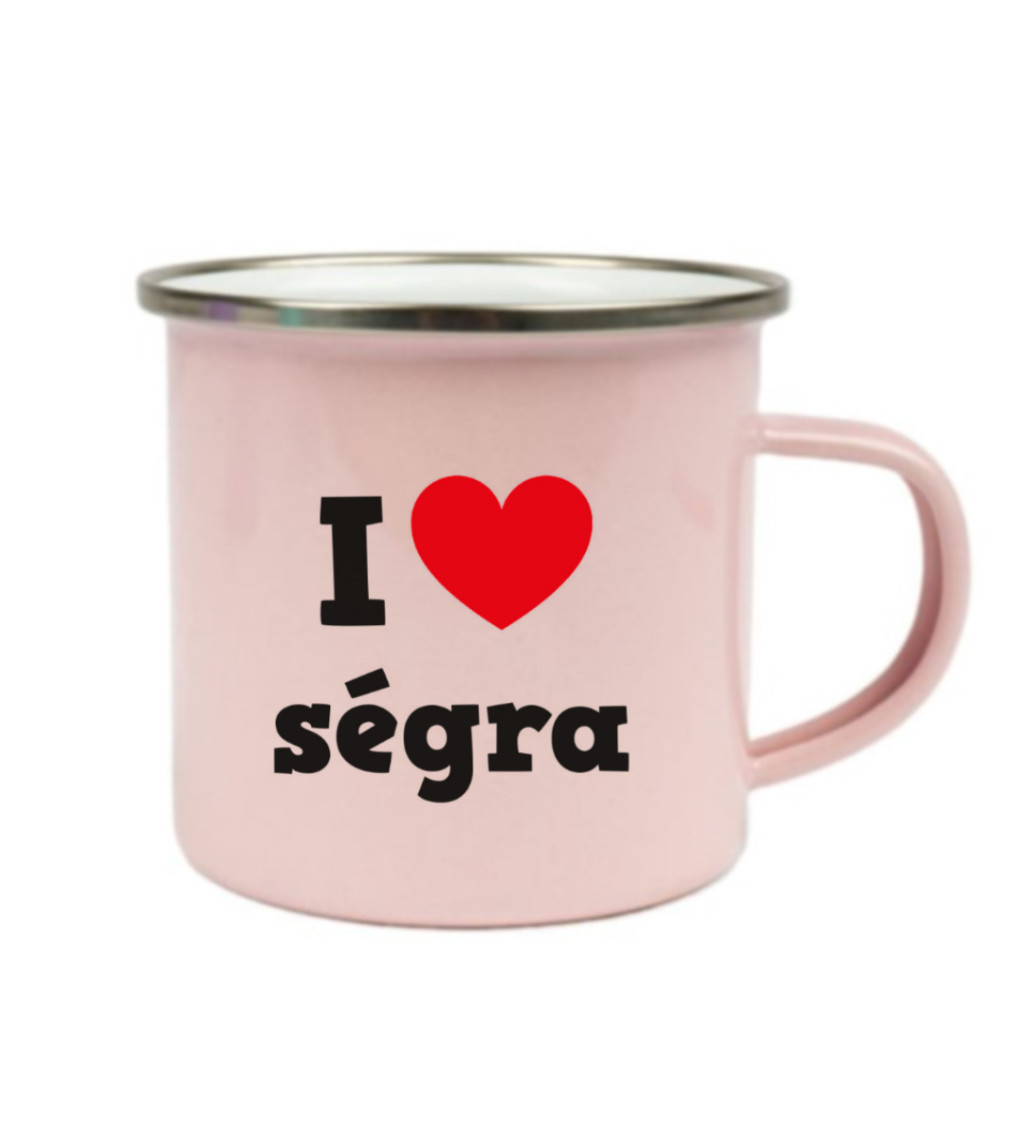 Plecháček růžový I love ségra