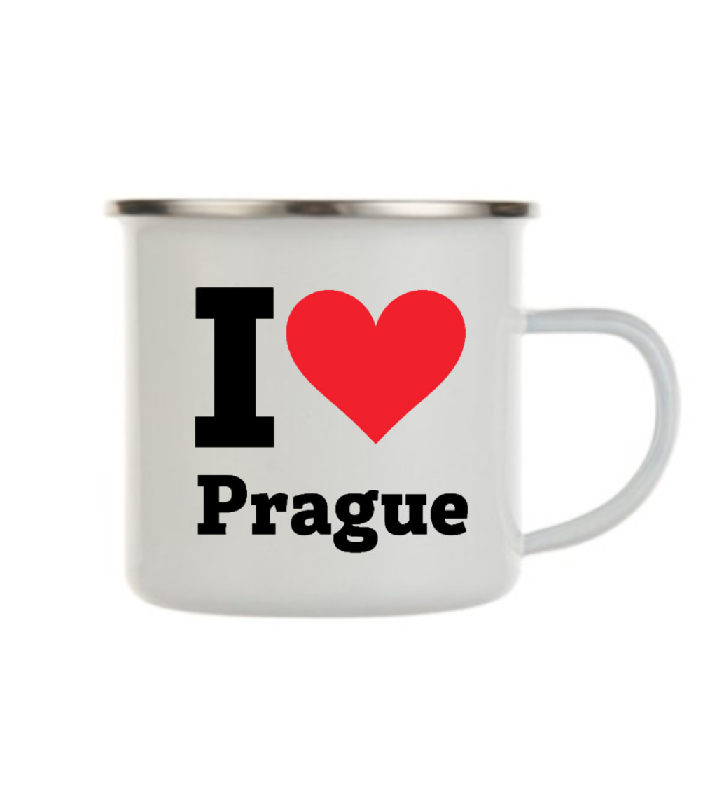 Plecháček bílý I love Prague