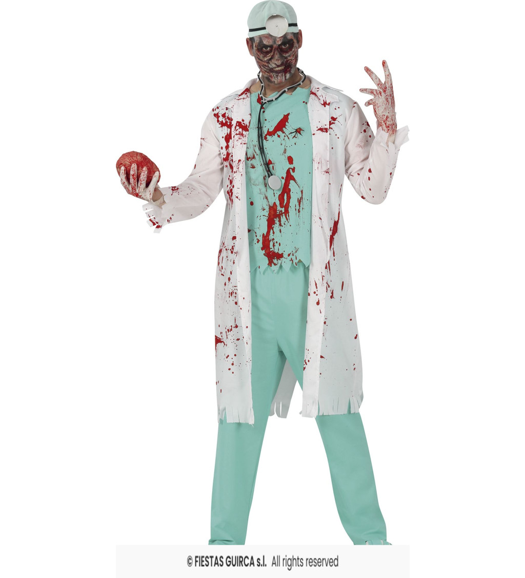 Zombie doktor, kostým pánský