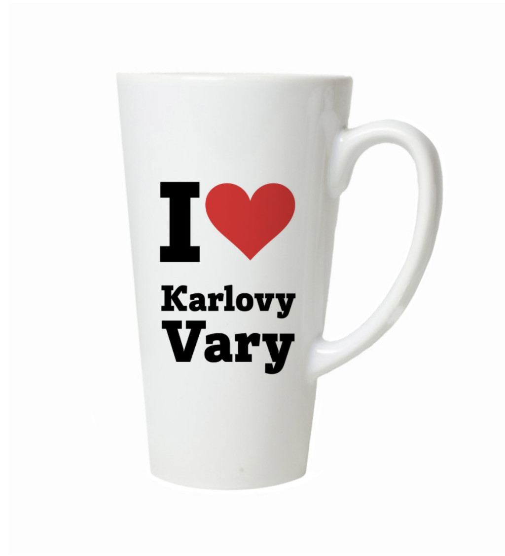 Latte hrnek I love Karlovy Vary