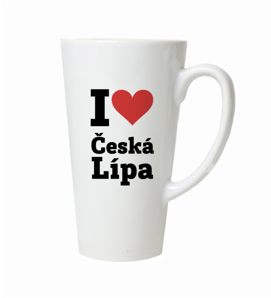 Latte hrnek I love Česká Lípa