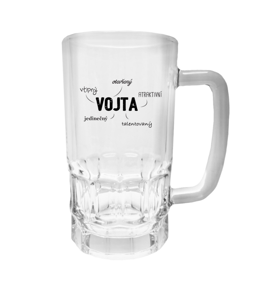 Půllitr s potiskem - Vojta, 500 ml